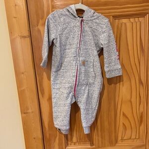Carhartt Gray and Pink Kids One Piece